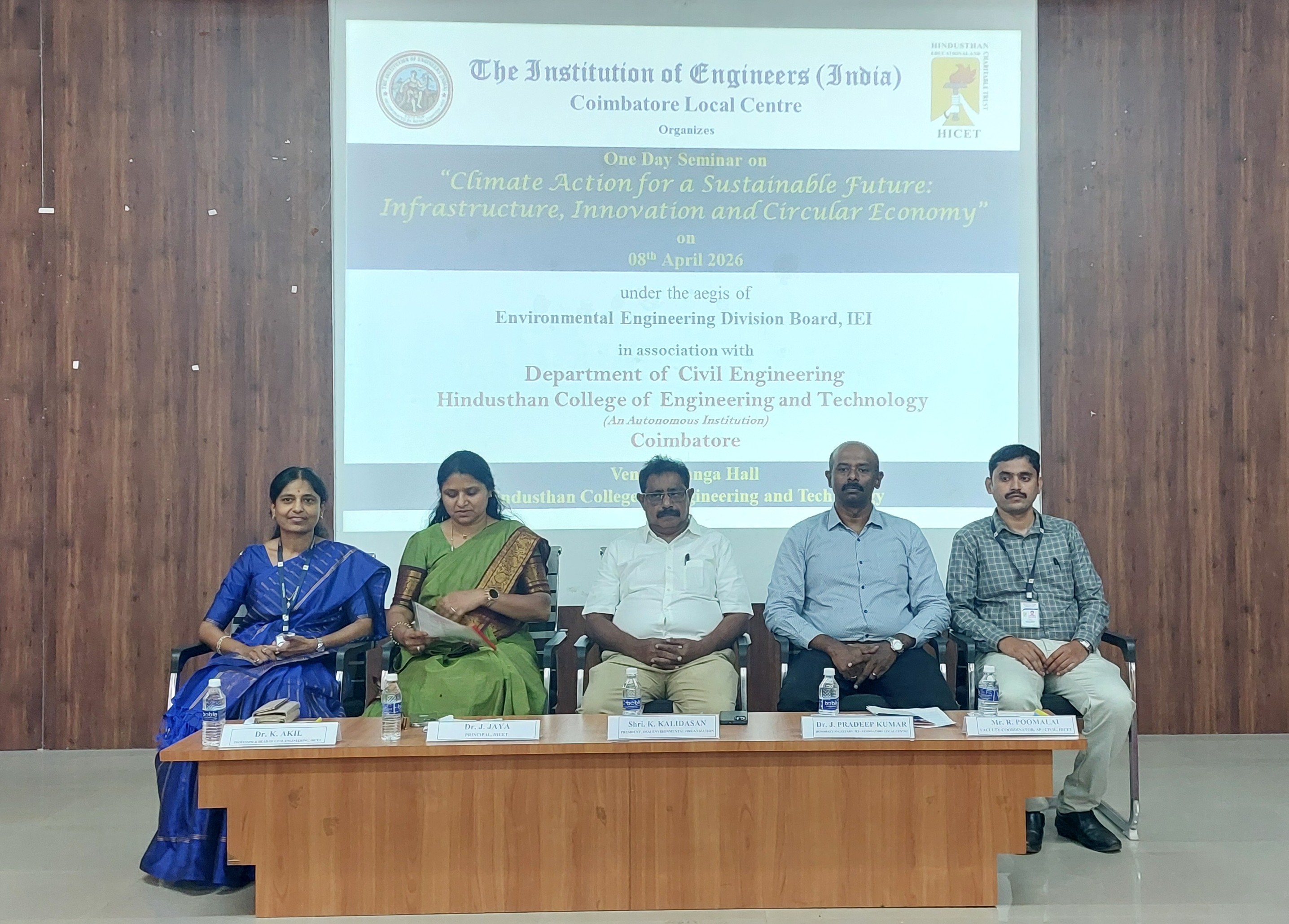 One Day Seminar on “Climate Action for a Sustainable Future: Infrastructure, Innovation and Circular Economy” - ENDB
