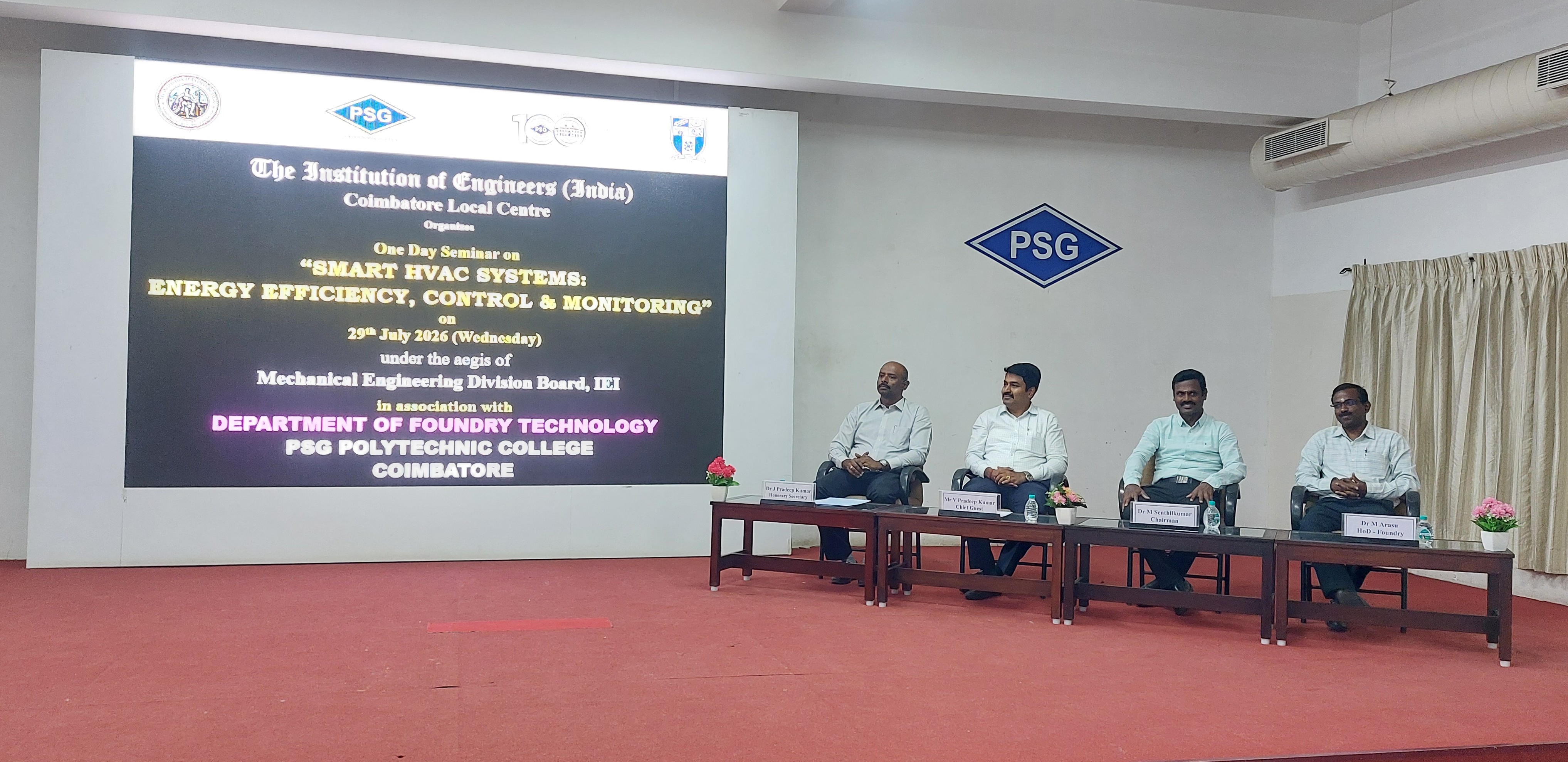 One Day Seminar on “Smart HVAC Systems: Energy Efficiency, Control & Monitoring” (under the aegis of MCDB, IEI) 29.07.2026